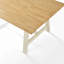 Table de salle à manger rectangulaire en bois avec pieds à tréteaux et 2 bancs – Style campagnard d'inspiration-1648423279