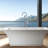 Freestanding Bathtub Faucet with Hand Shower-129591240