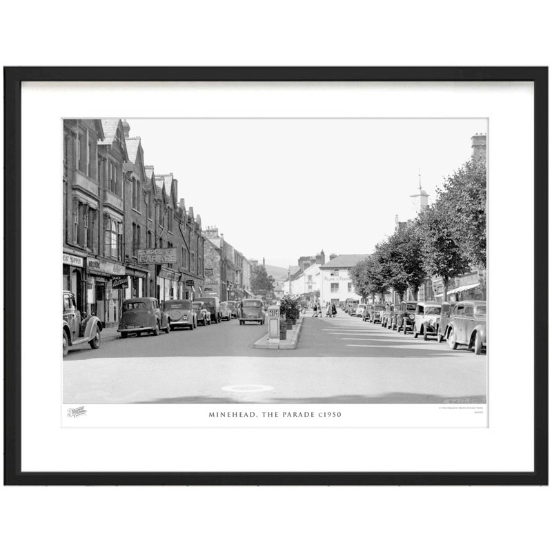 Minehead, The Parade C1950 - Single Picture Frame Print, 60cm H x 80cm W x 2.3cm D
