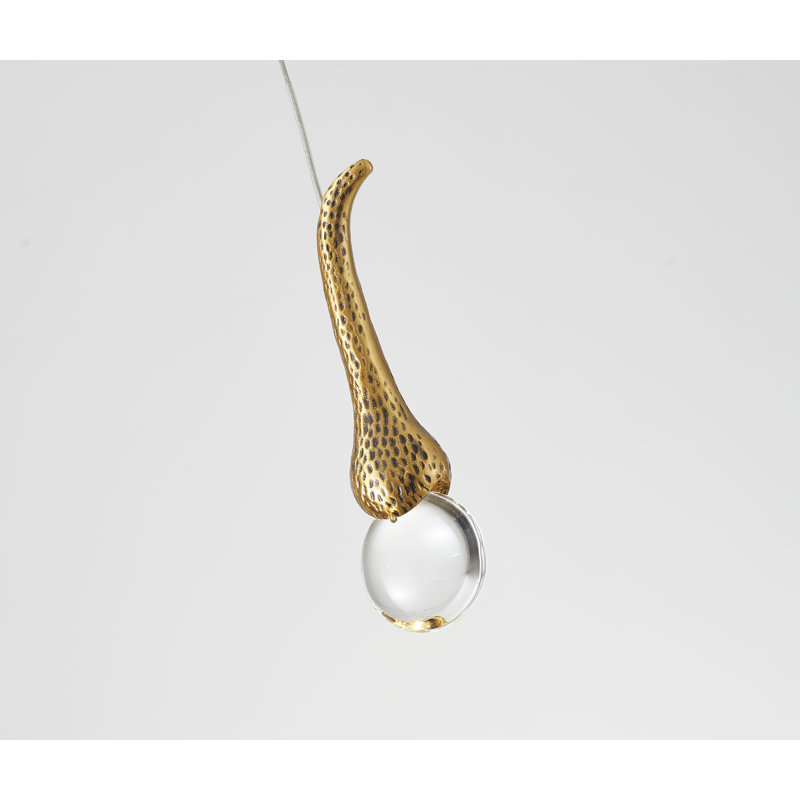 Eclectic 1 Light LED Crystal Pendant