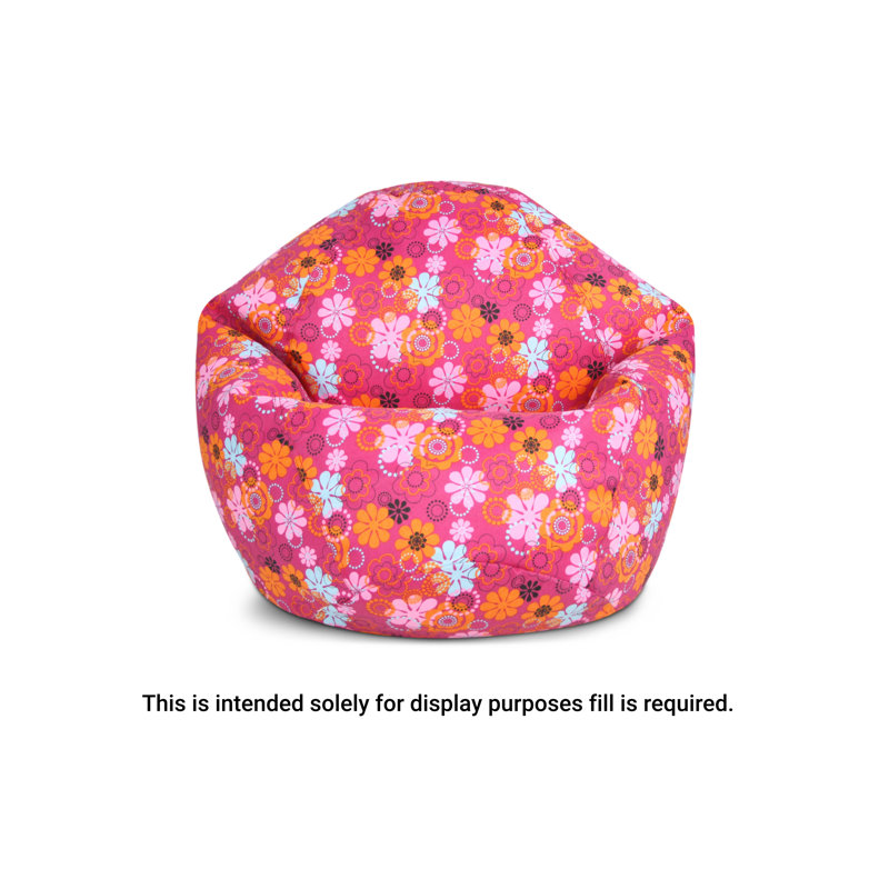 BBF Jr Polycotton Beanbag Covers, Pink Polyester, 22" H x 21" W x 22" D