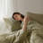 Lyon Green Oversized Cozy 100% Cotton Waffle Washed 3-Piece King/Cal King Duvet Set-114381493-114489671
