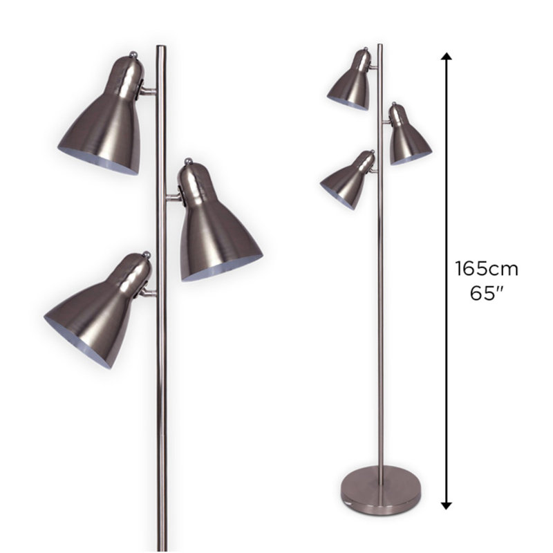 65'' Powder Coated Tree Floor Lamp Set