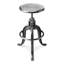 Parnell Swivel Adjustable Bar Stool with Metal Frame