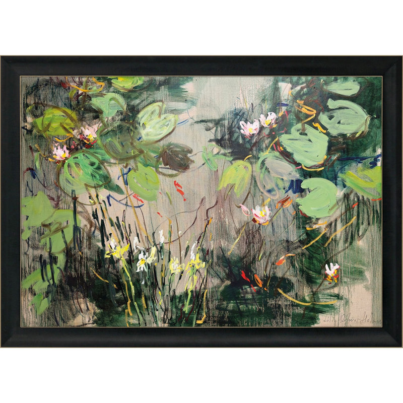 «Water Lilies Summer Pond», impression murale encadrée