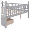 Lit double en bois avec deux tiroirs, gris-687990759-687990762
