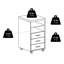Classeur vertical mobile 3 tiroirs Cowell