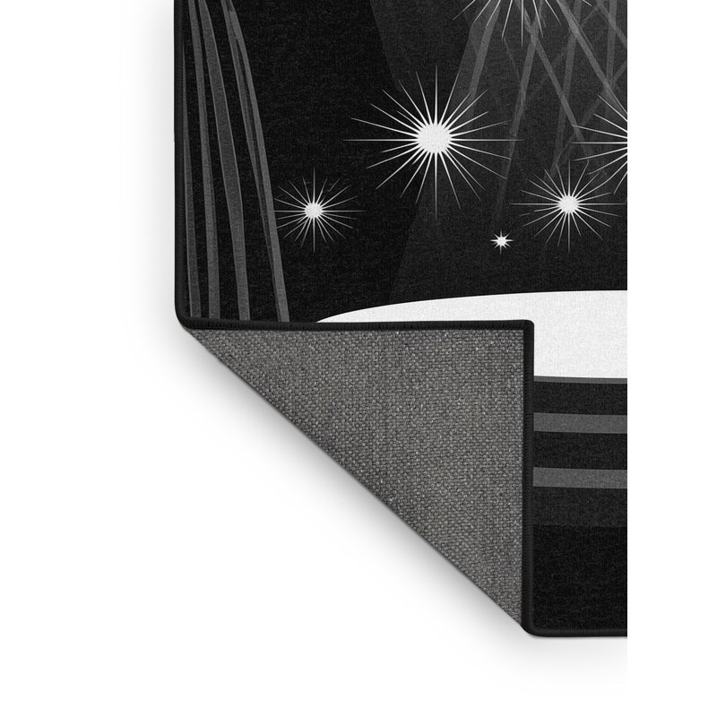 Tapis gris moelleux doux et moelleux Montauk Film, 3 x 5