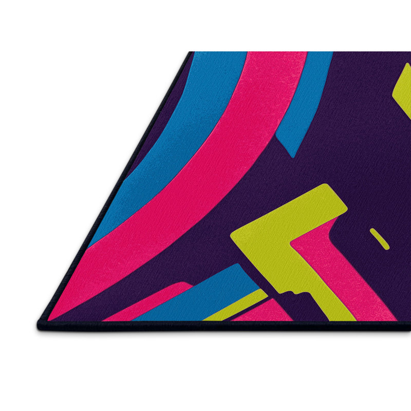 Vivid Oscillation Rug, Rectangle 2' x 3'