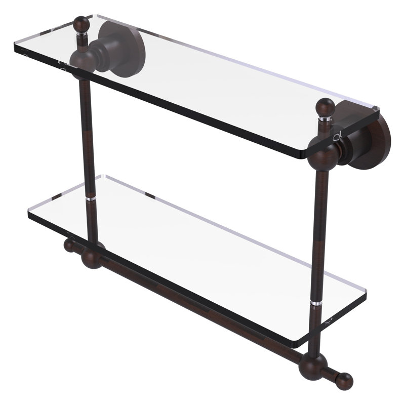 Lera 2 Piece Tiered Shelf with Towel Bar, Venetian Bronze