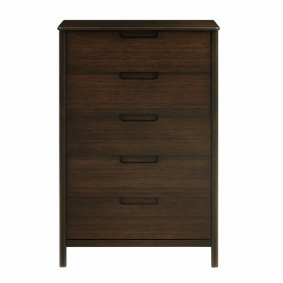 Felder 5 Drawer Chest, Coffee