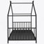 Lit plateforme en métal conçu avec soin pour un sommeil réparateur, durable, aéré et facile à assembler-1745603753