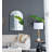 Iron Frame Vertical Arch Mirror