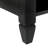 Black 39.96in Rectangular P2 Board Liftable Double-Layer Solid Wood Leg Coffee Table-532461644-532461647