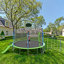 Trampoline 12 pi avec glissoire et balançoires