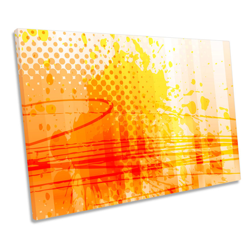 X0210 Abstract Grunge Design - Wrapped Canvas Art Prints, 30.5cm H x 45.7cm W x 2cm D