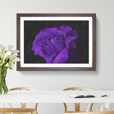 Purple Rose Flower Vol.3 - Framed Print