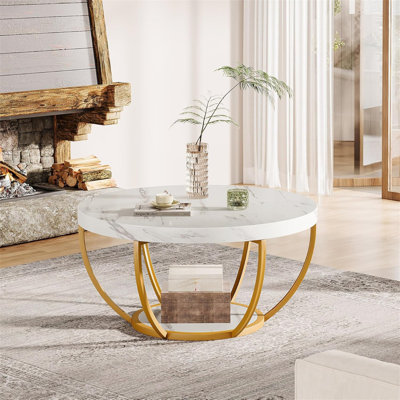 Table basse ronde moderne (table incluse seulement)