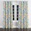 Rideaux Boho - rideau à œillets à motif cachemire coloré bleu d'été - 1 panneau-647987743-647987737