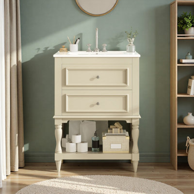 Meuble-lavabo 24 po avec lavabo en céramique