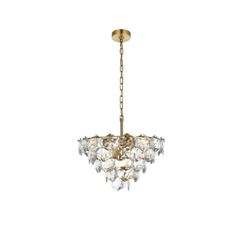 Cinda 20 inch Chandelier, Satin Gold