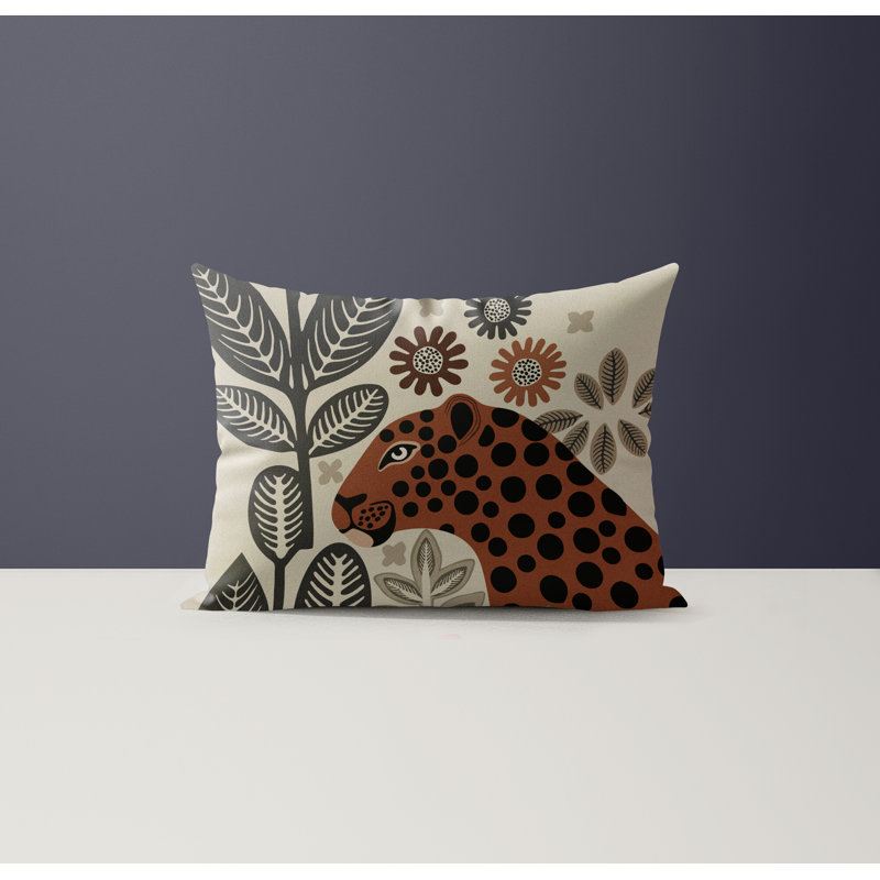 Rockmore Microsuede Rectangular Pillow, Brown/Gray/Beige