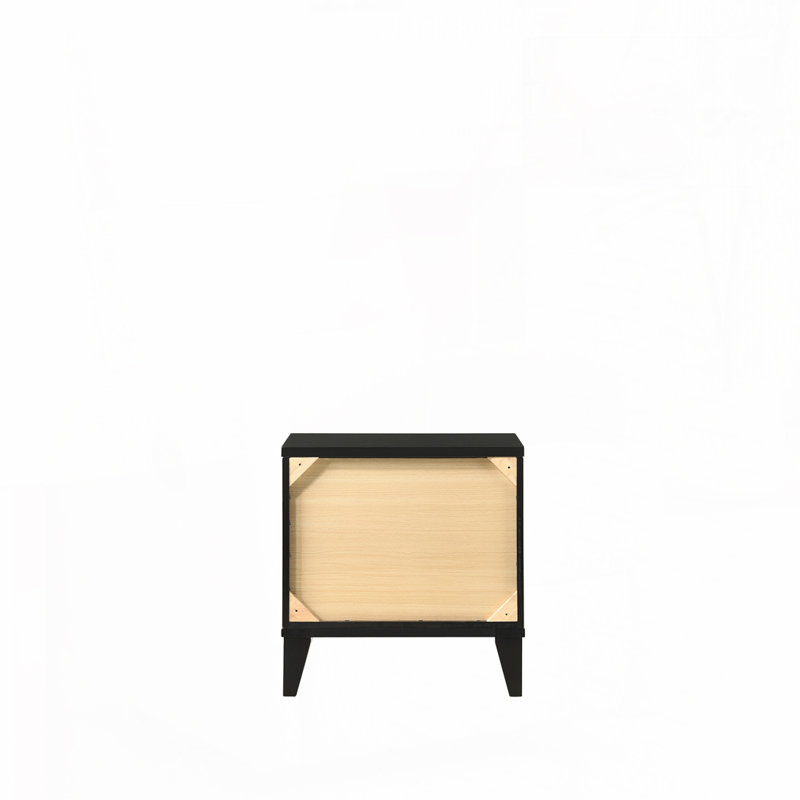 Table de chevet noire