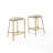 Ellery Upholstered Counter Stool with Metal Frame-537468079