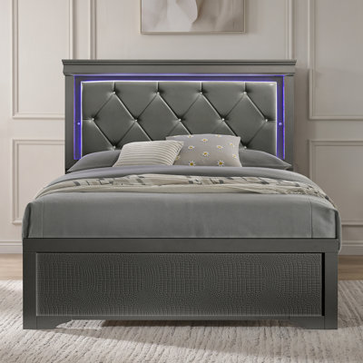 Lit tapissier standard Mylhana
