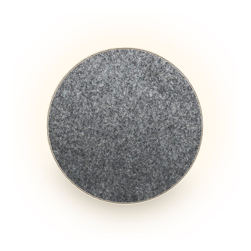 Ramen Mini Wall Sconce, 6", Charcoal Felt, Ramen Mini Wall Sconce, 6", Charcoal Felt