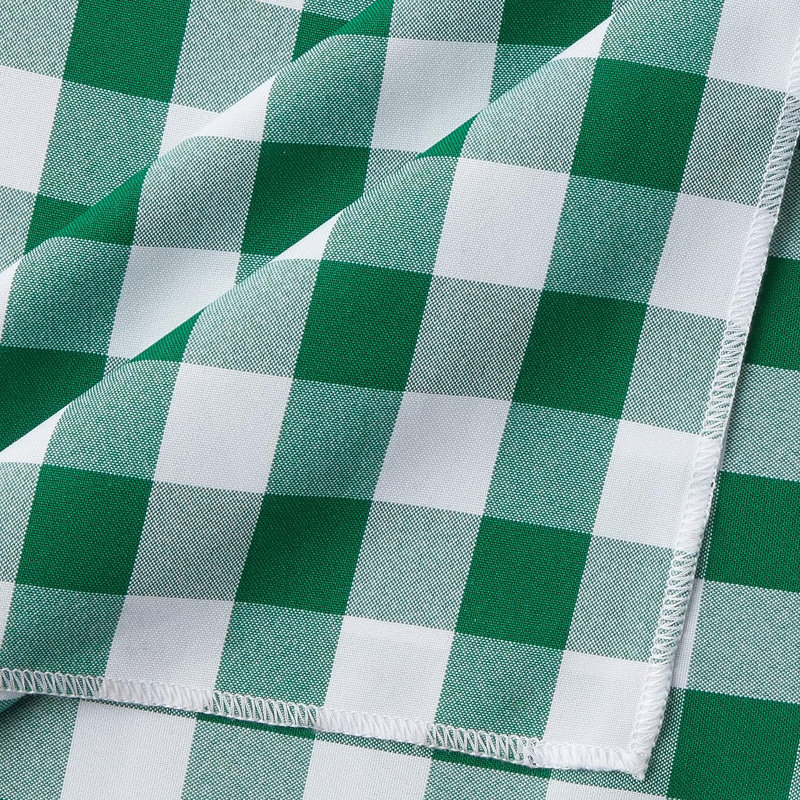 Gingham Tablecloth, Hunter Green, 84" x 60"