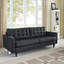 Canapé en cuir retravaillé touffeté Carson Carrington Eggedal de Modway-210282293
