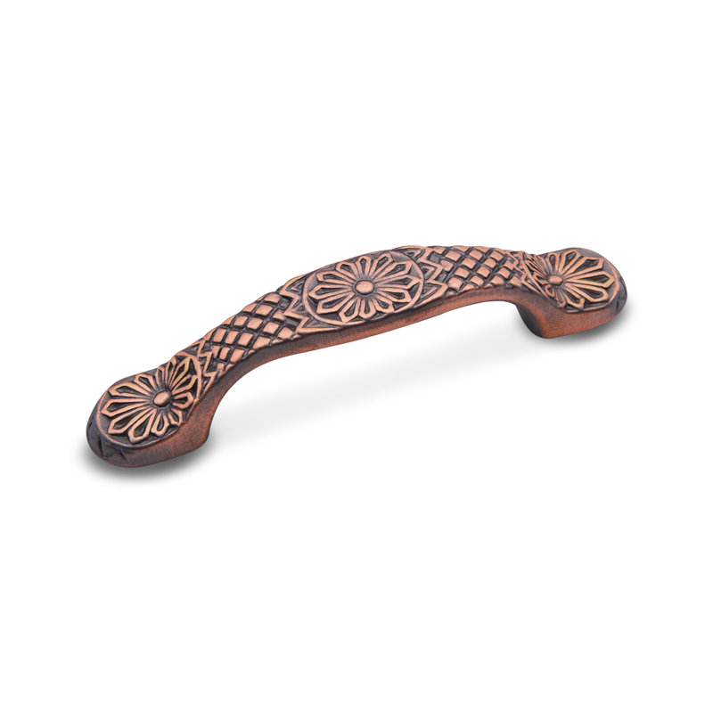 CP Series 3" Center to Center Arch Pull, Distressed Copper