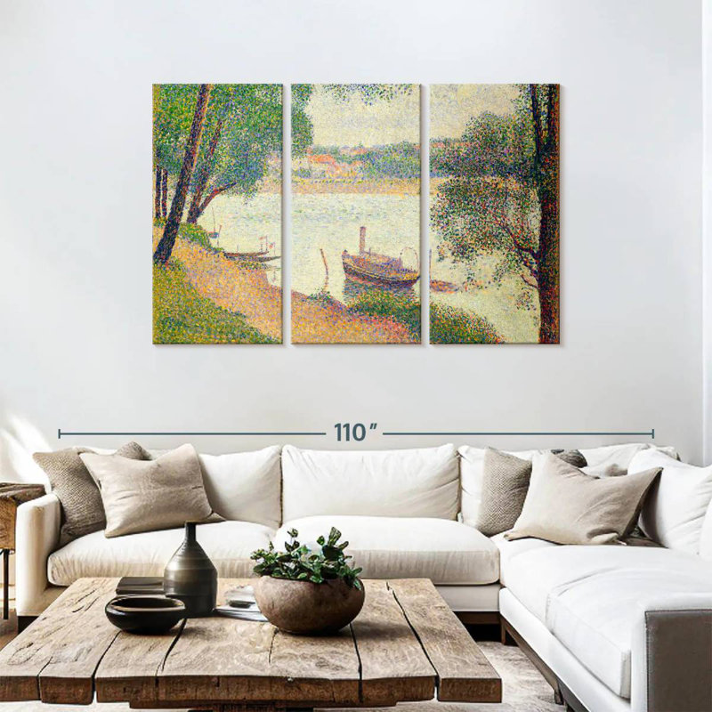 Mehar Grey Weather Grande Jatte 1886-1888, 48" H x 74" W