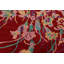 Tapis rouge à motif de teinture végétale noué à la main 10 x 13