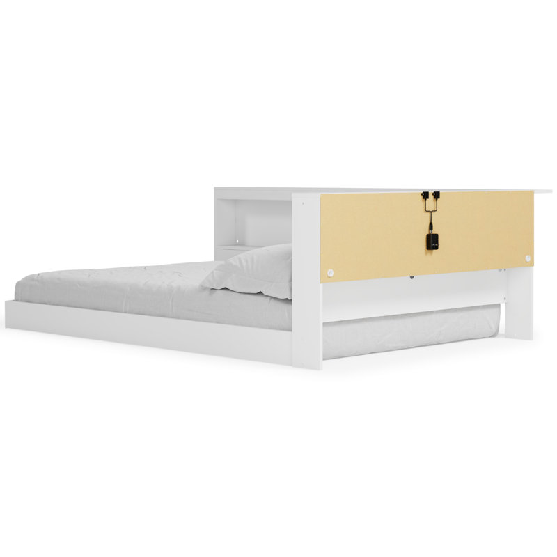 Teddy Platform Bed with Bookcase