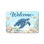 Tapis d'entrée 20 po x 32 po Coastal Turtle Seahorse Welcome Decor