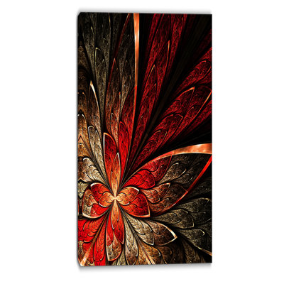 Abstrait fleur fractale, impression sur toile - Fleur fractale