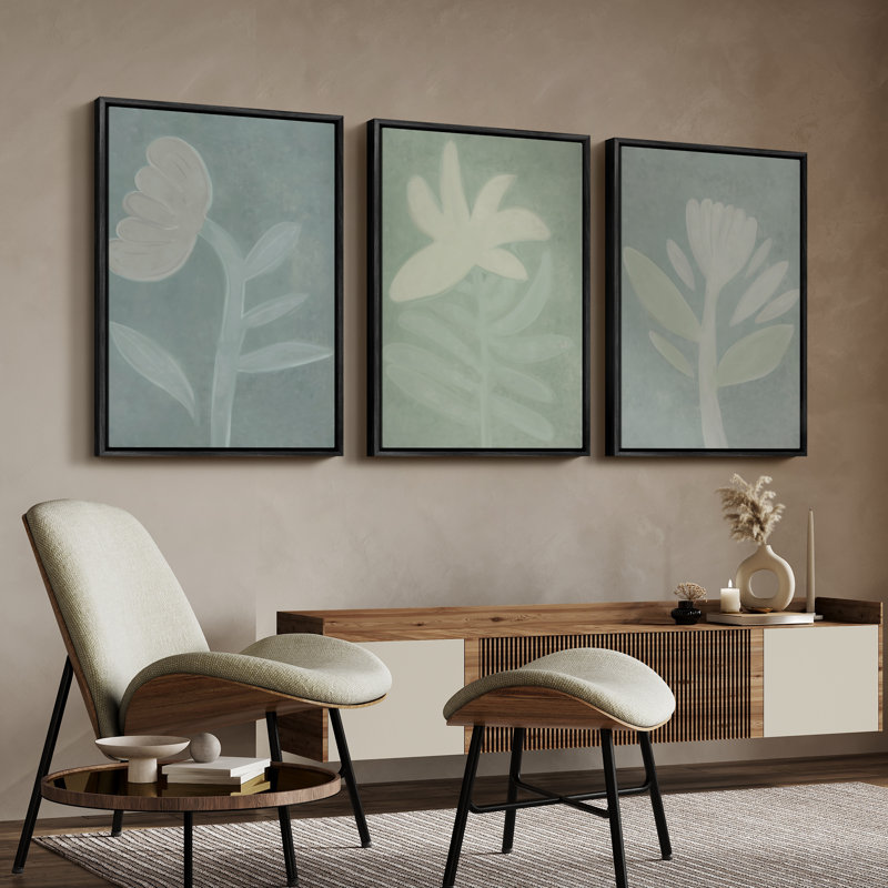 Art mural encadré, rétro, antique, classique pour chambre à coucher - 16 po x 24 po x 3 panneaux, Noir, H 24 po x l 16 po