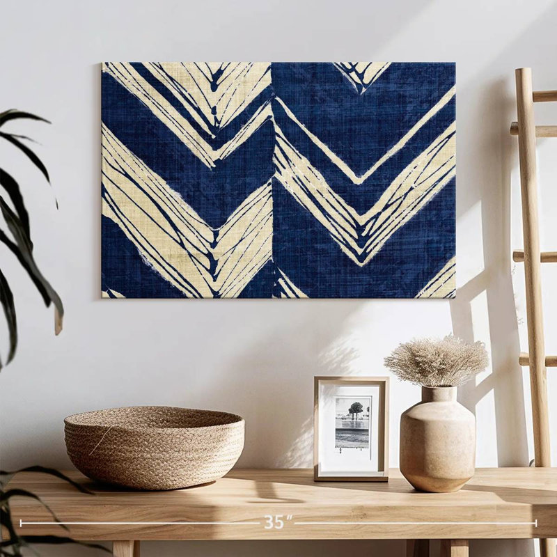 Batik indigo Kerner II, H 16 po x l 24 po