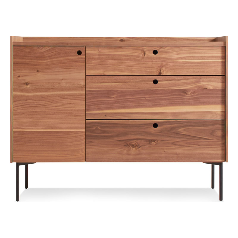 Peek 49'' W Solid Wood Sideboard, Rustic Walnut