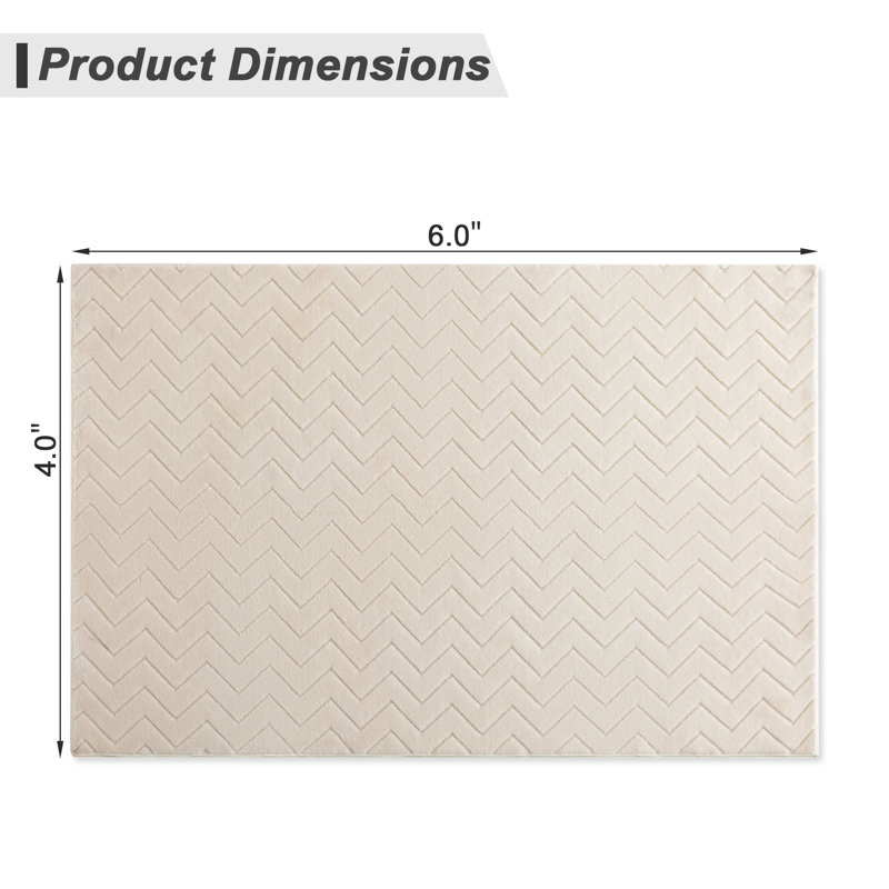 Tapis de salle de bain double 60 po Barnink, Blanc