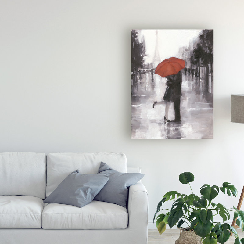 «Caught in the Rain» par Ethan Harper, reproduction d'art sur toile