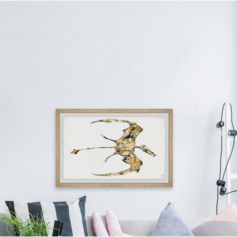 «Pterodactyl Fossil», reproduction encadrée, H 16 po x l 24 po x P 1,5 po