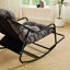 Chaise berçante d'extérieur avec coussin moelleux-264508695-264508689