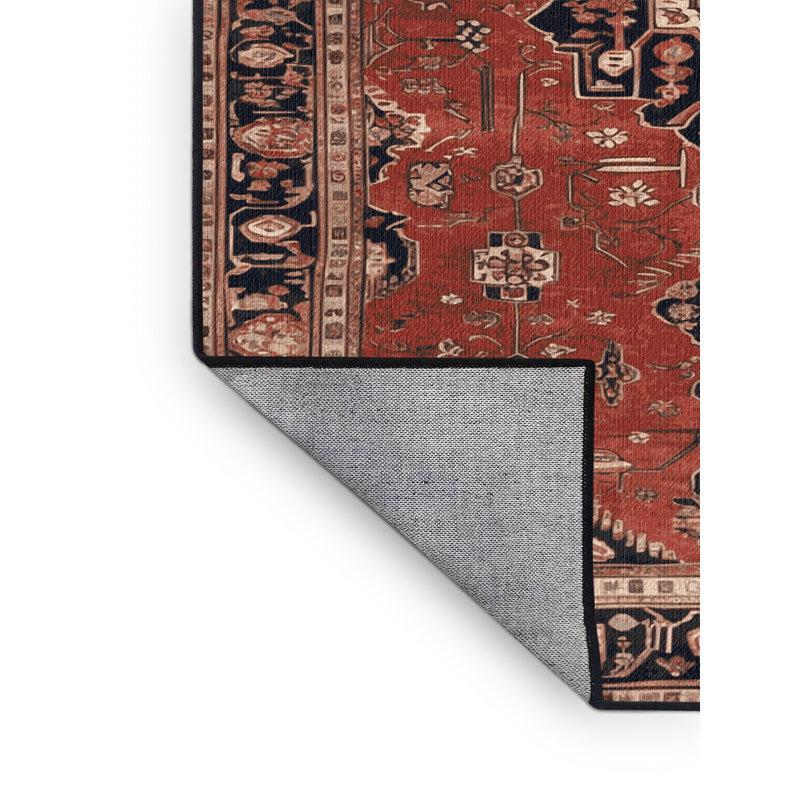 Tapis brun lavable à la machine