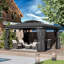 13 Ft.W x 11 Ft.D Outdoor Steel Patio Gazebo with Double Vented Roof and Full Netting-99355580