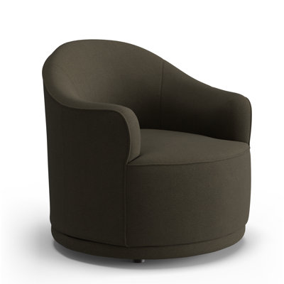 Upholstered Swivel Barrel Chair