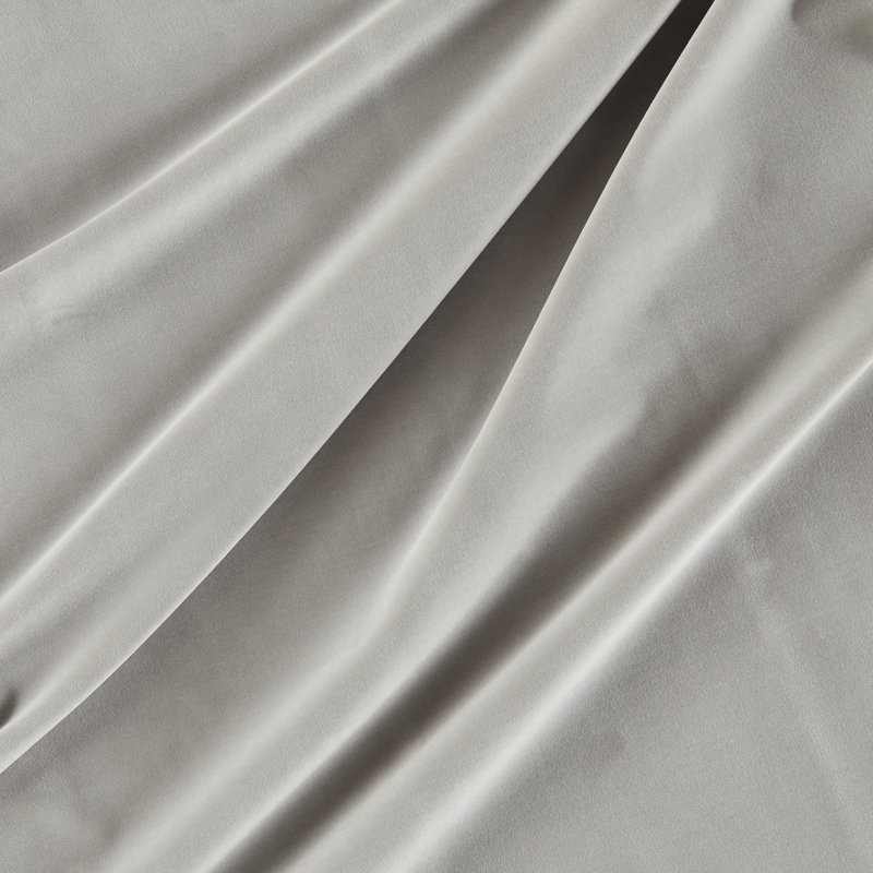 Cotton Velvet Fabric, Empire Gray