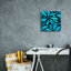 «Epic Graffiti» «Black and Blue 1» par Alonzo Saunders, art mural sur toile, 12 po x 12 po